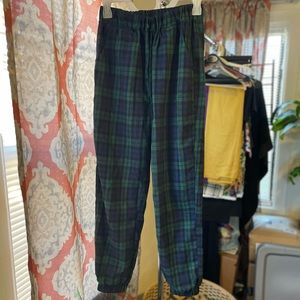 Plaid Joggers